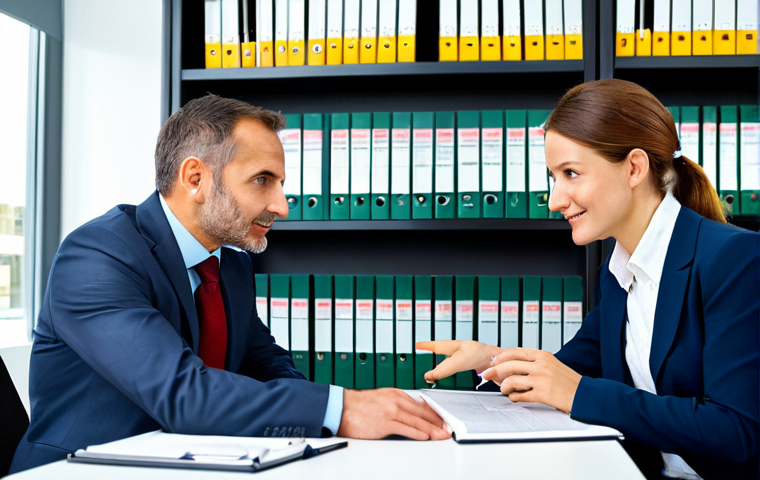 전문가와 협업하여 신뢰도 높이기 - The Importance of Expertise**
"A professional consultant, fully clothed in a modest business outfit...
